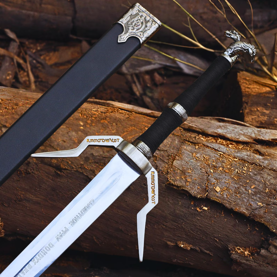 The Witcher Wild Hunt - Geralt of Rivia Silver Sword and Steel Sword